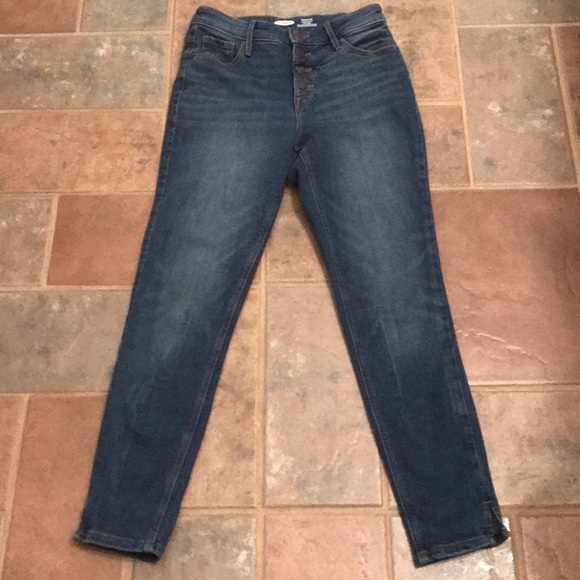 Old Navy high rise button fly jeans size 0 - Picture 2 of 10